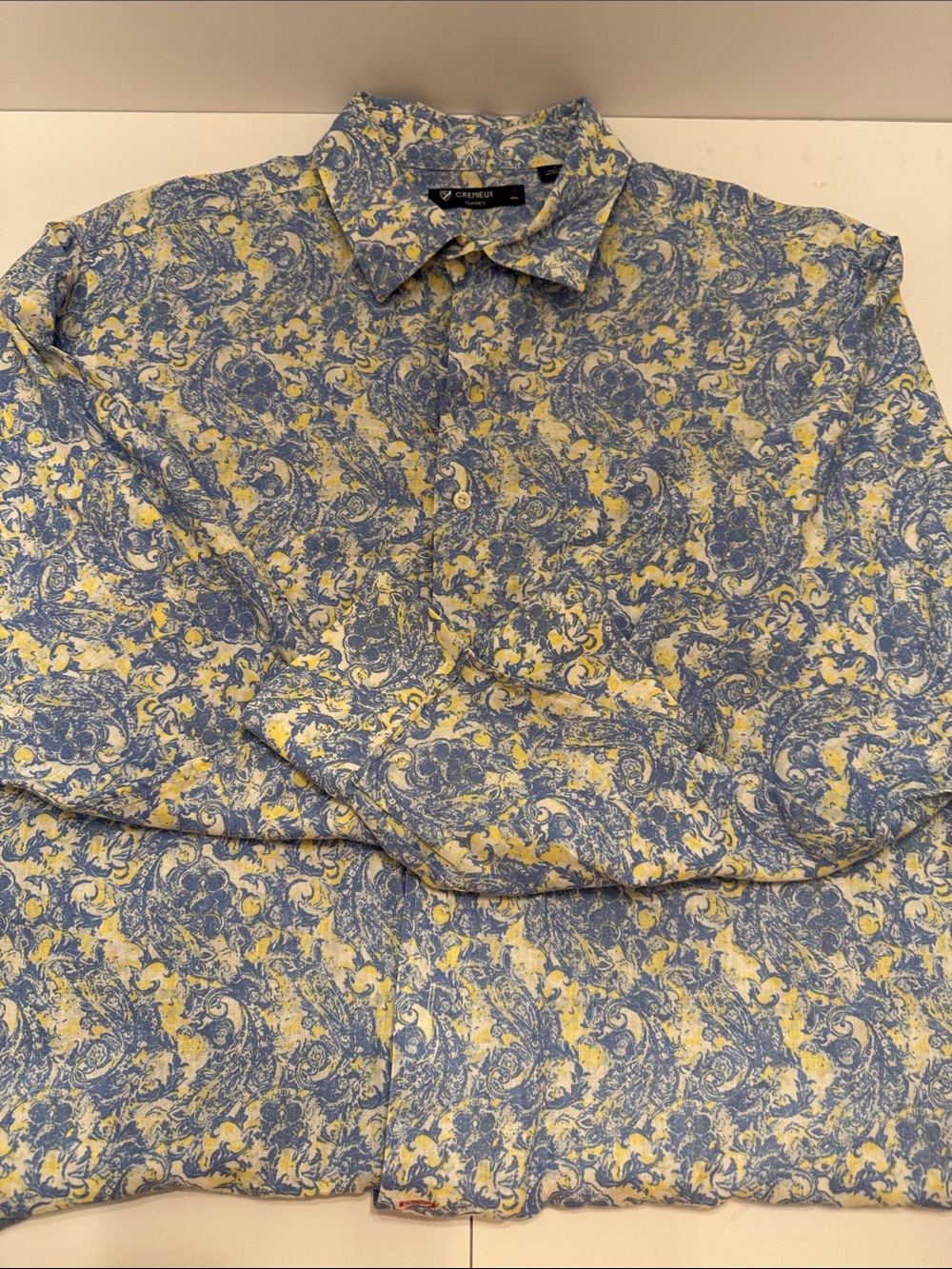 Daniel cremieux Paisley Button-Up Shirt in Blue and Yellow